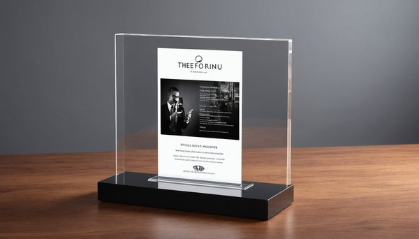 Le porte-menu plexiglas : un choix moderne et élégant